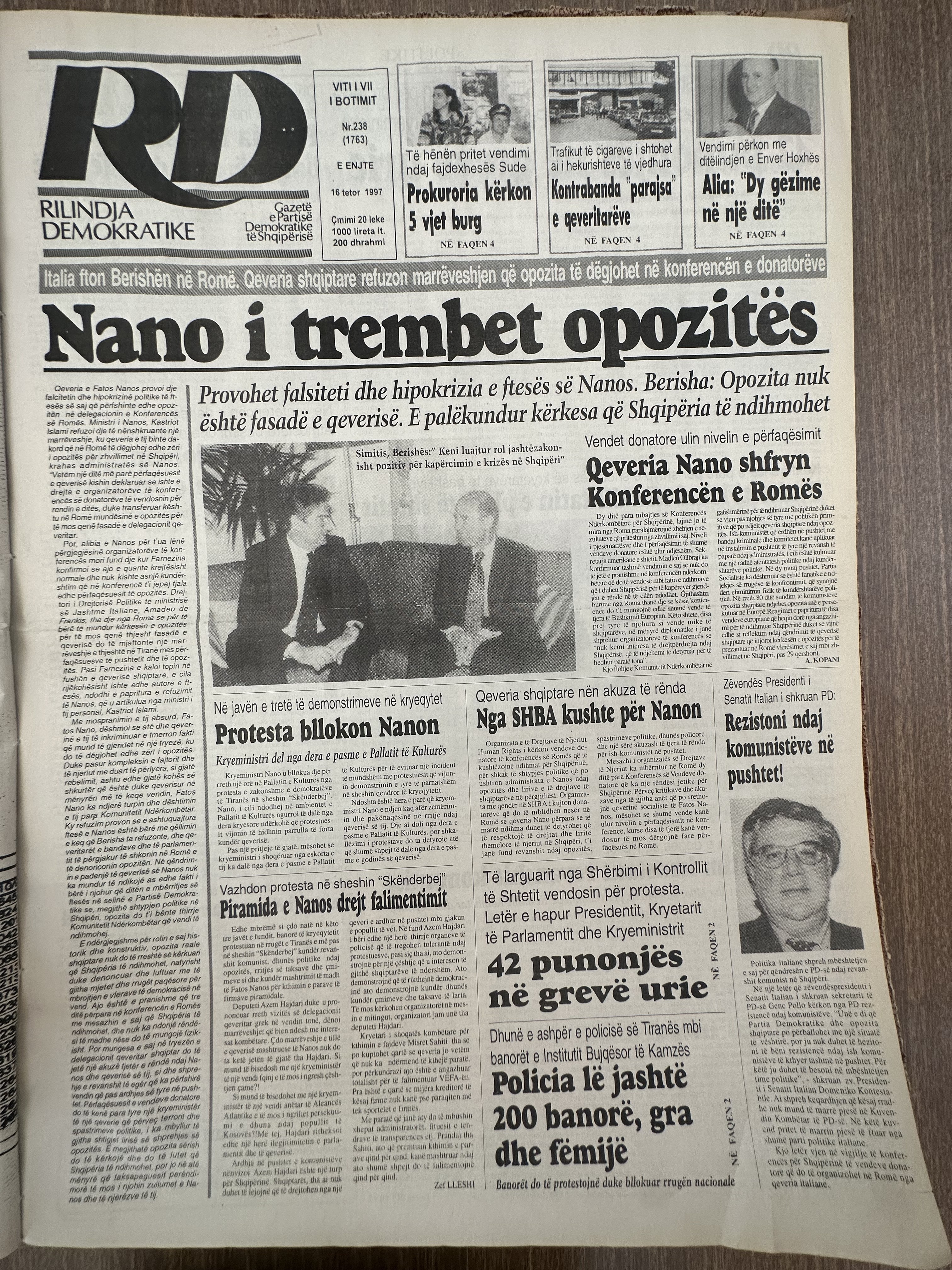 Rilindja Demokratike 1997-10-16